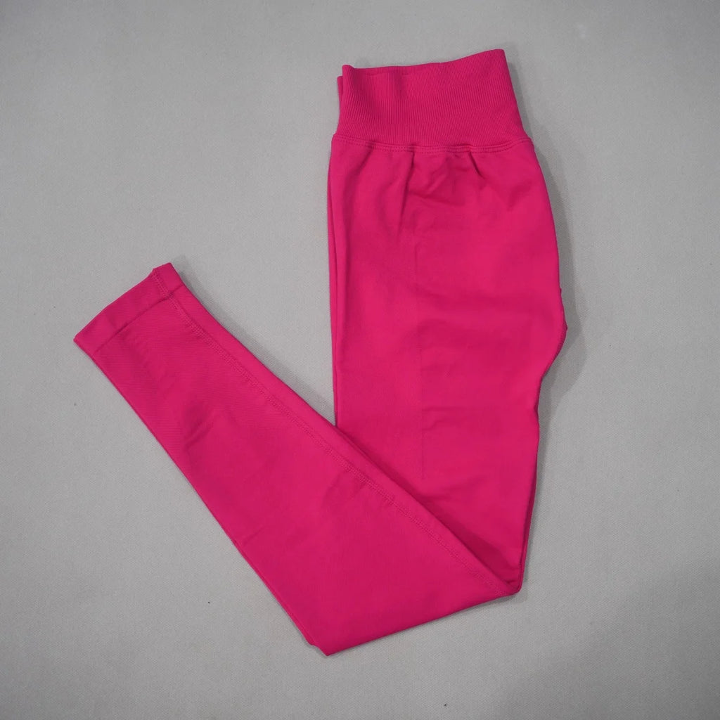 DF-LOGO Women Seamless High Waist Yoga Leggings Butt Lifting Push Up Compression Pants Tummy Control Anti-Squat Quick Dry for