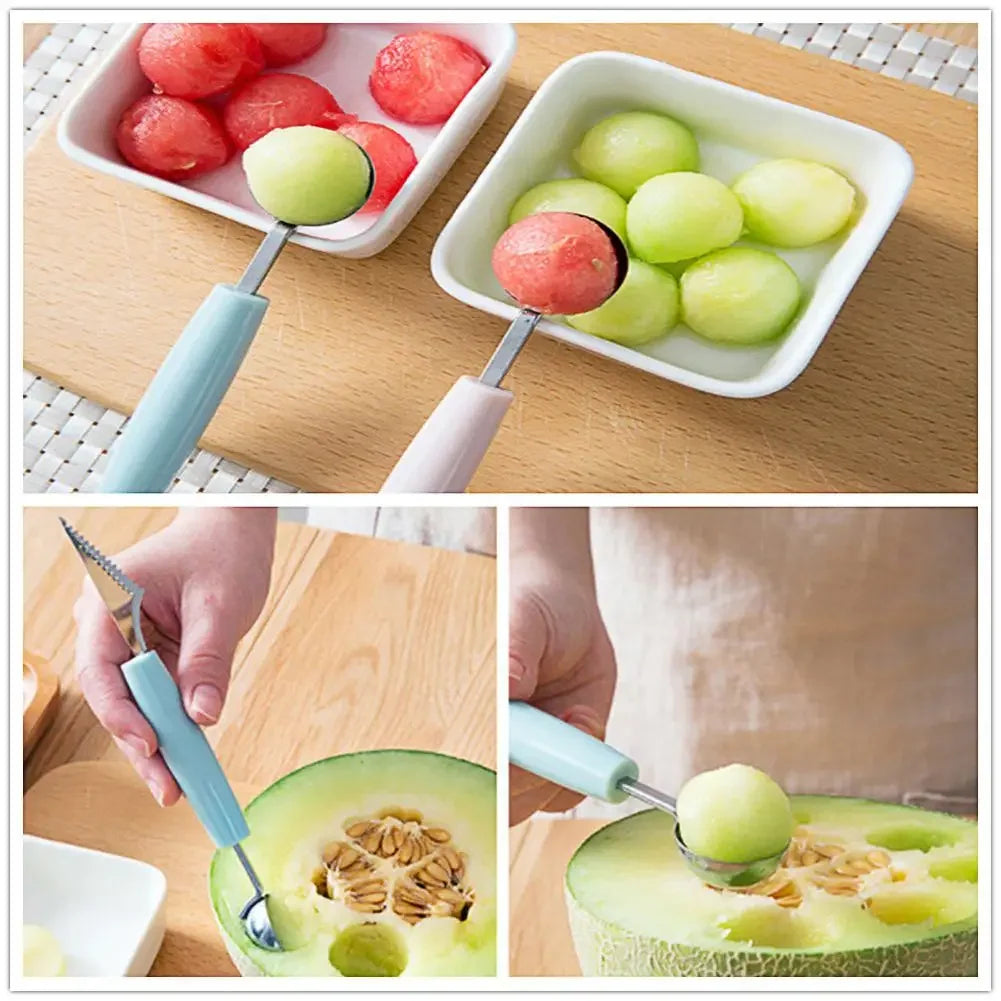 Multifunctional Fruits Peeling Spoon Mango Meat Separator Cutter  Kitchen Gadgets Fruits Watermelon Cutting Digging Gadgets