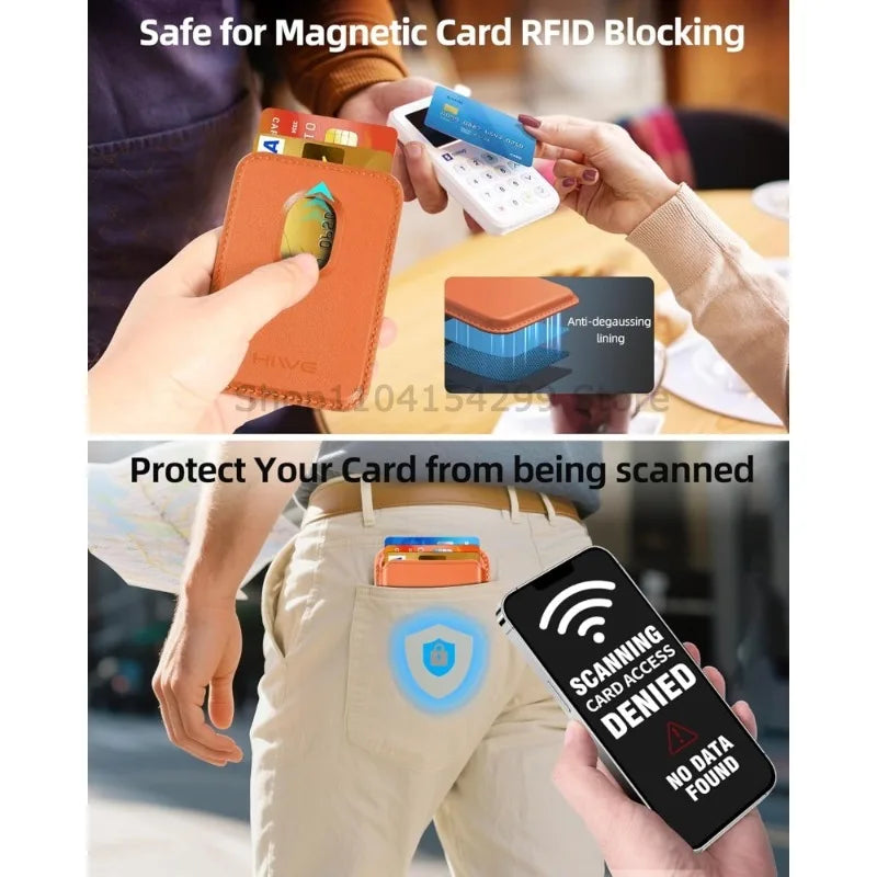 Strong Magnetic Leather Wallet with Hide Stand Case for Magsafe for IPhone 15PM 14 13 Pro Max Mag Safe Card Holder Pocket Cover