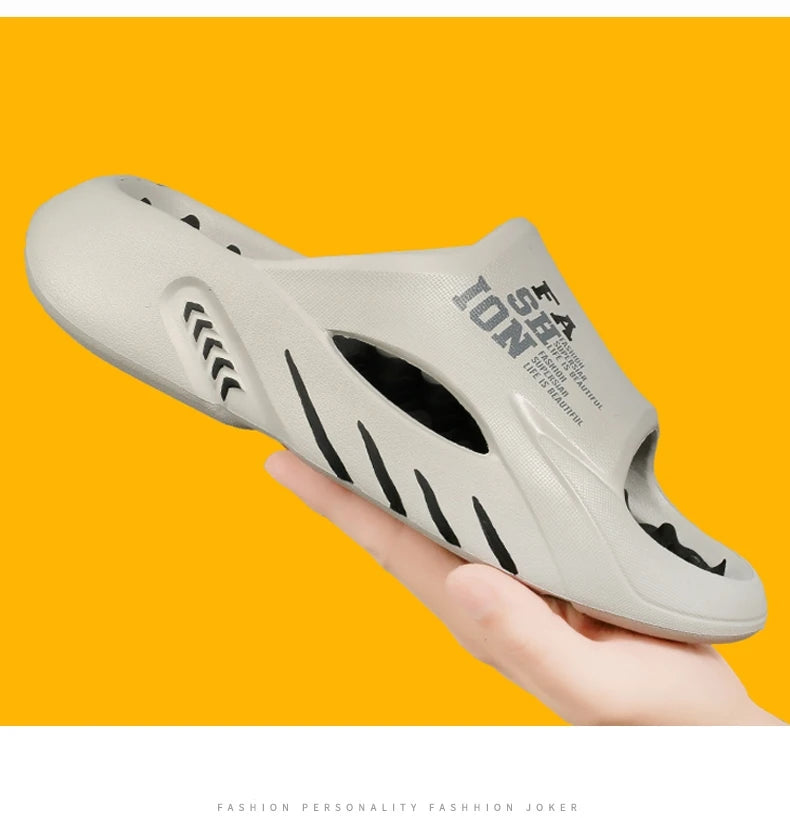Big Size 48 Summer Massage Slippers For Women Men Indoor Outdoor Shoes Anti-slip Couples Home Bathroom Slides Beach Sandals