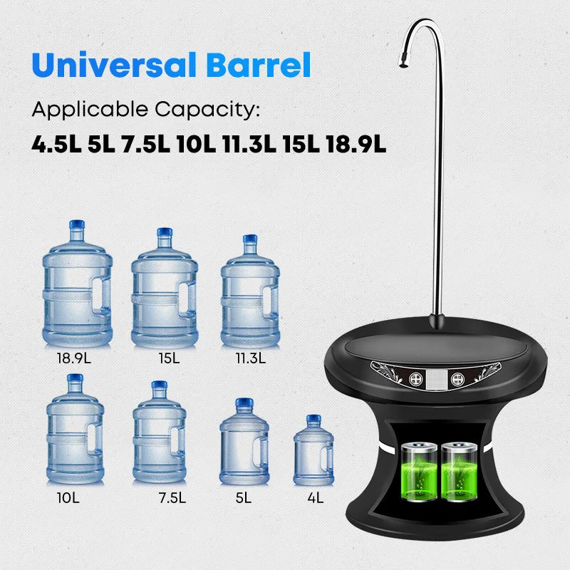 Smart Water Dispenser Pump Automatic Household Electric Drinking Water Pump USB Charging Tray Bottled Water Bsorber for Home