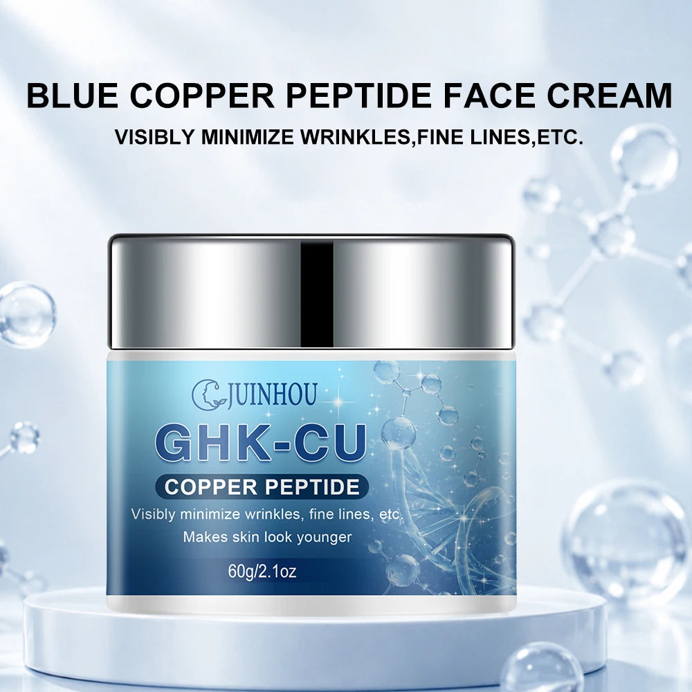 JUINHOU GHK‑CU Facial Cream Deeply Hydrates For All Skin Types Support Skin Elasticity Smooth Look Plump Skin Daily Face Skincar