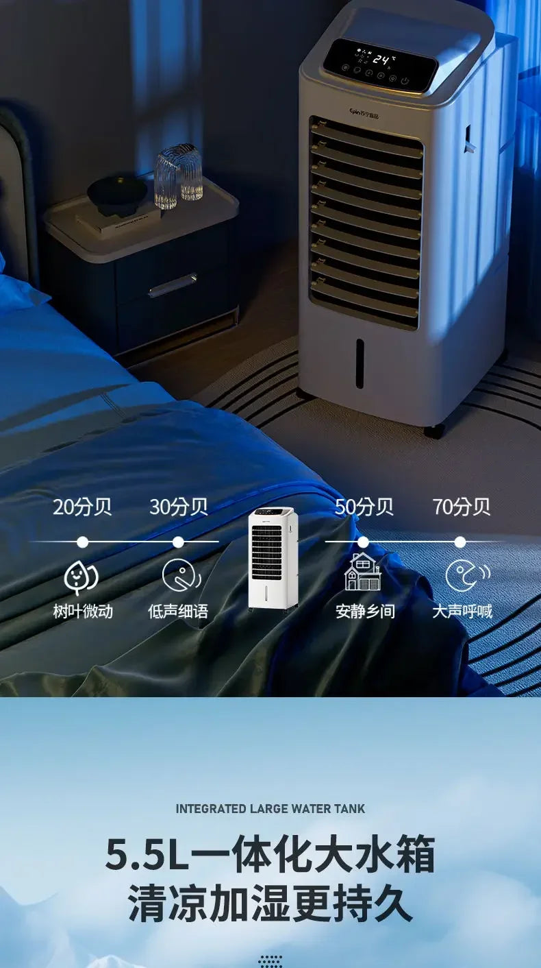 Portable Powerful Cooler: Cooling and Heating Dual-Use. For Home, Office, Dormitory. mini air conditioner
