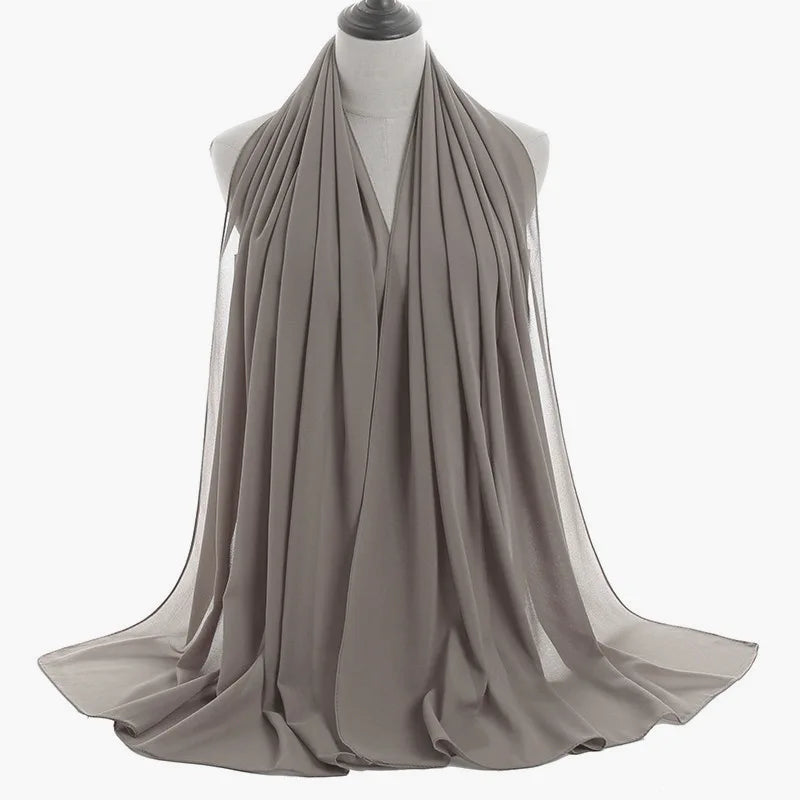 Ramadan Islamic Instant Bubble Chiffon Shawl Scarf Lady Head Wrap Women Hijabs Scarves Bufandas Muslim Veil Hijab Snood 180*70cm