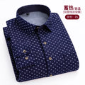 Thickened Flannel Men's Shirt Fashion Warm Plaid Winter Casual Square Collar plus Size Clothing Fleece Lined Double Sided Velvet