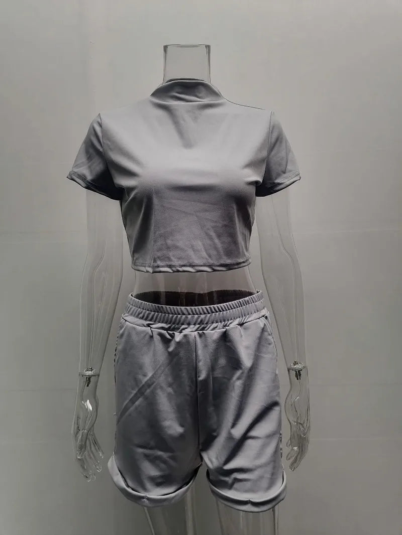 Two Piece Sets for Women 2026 Summer Short Lounge Short Sets Sweatsuit with Pocket Beach Vacation Outfits Sweatsuits Tracksuit