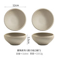 Retro Ceramic Soup Bowl Yogurt Bowl Rice Bowl Oatmeal Bowl Home Use Thick Earthenware Vintage Style Dining Utensils