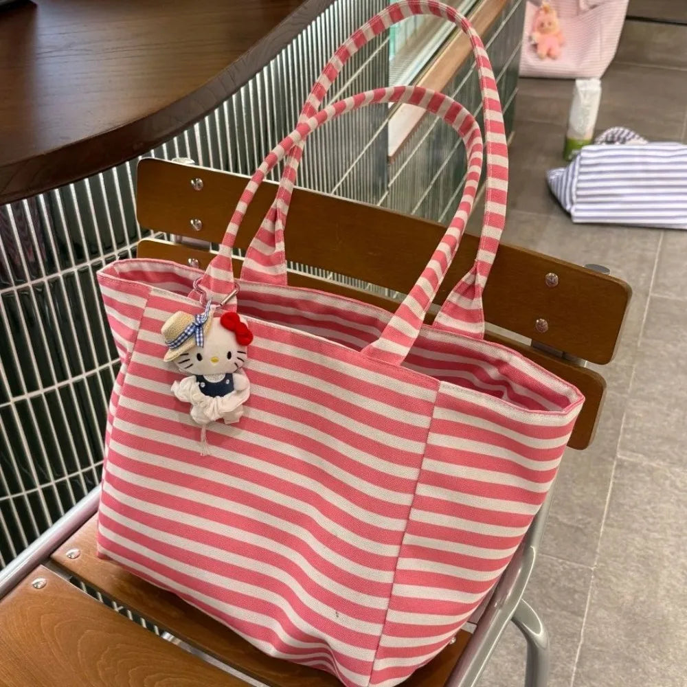 Large, Medium, Small Size French Large Capacity Folding Tote Bag, Fashionable Handheld Commuting Travel Waterproof Nylon Bag