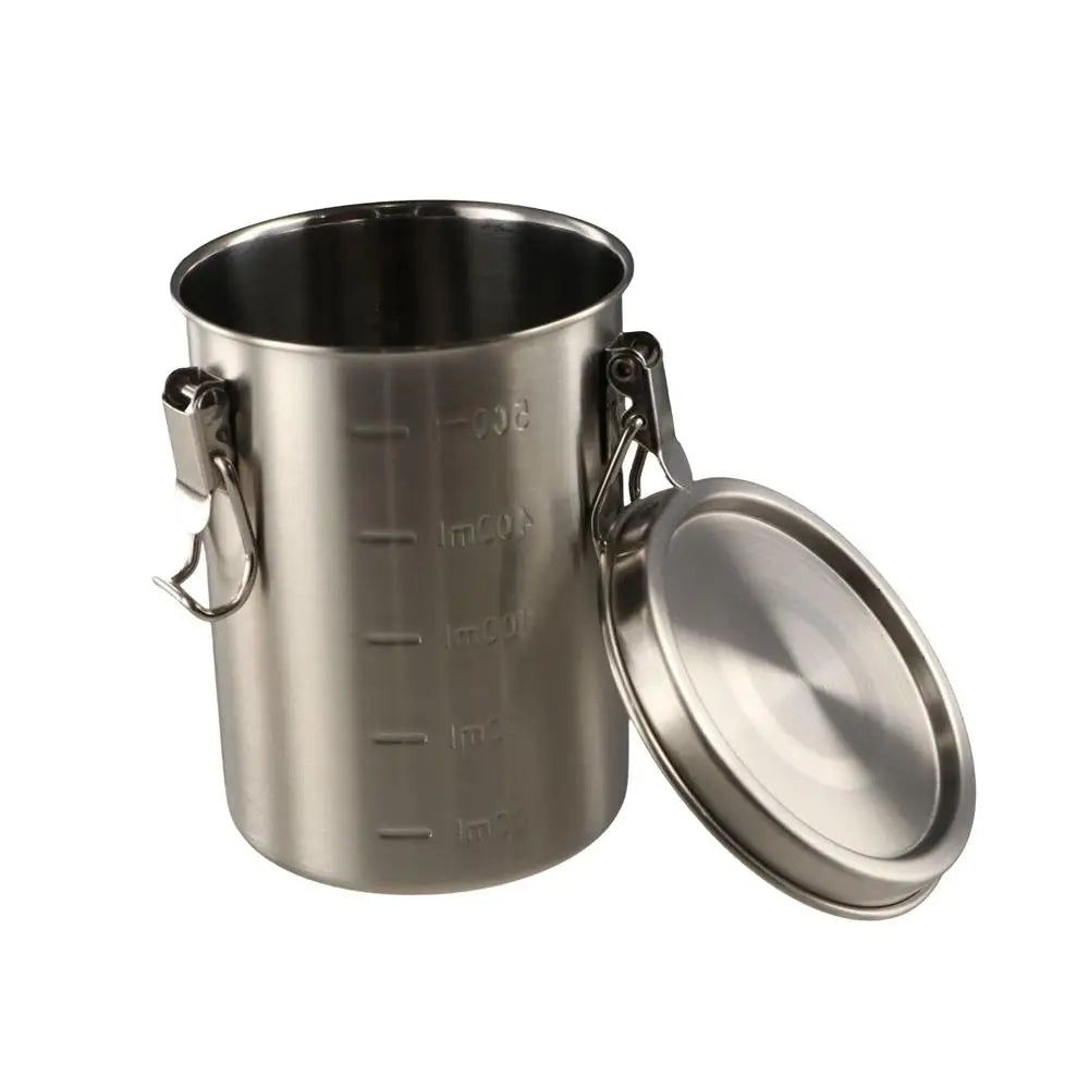 520/1000/1600/2500ml Stainless Steel Storage Tank Leak-Proof with Scale Grain Storage Box Airtight Sealed Grains Sealed Bucket
