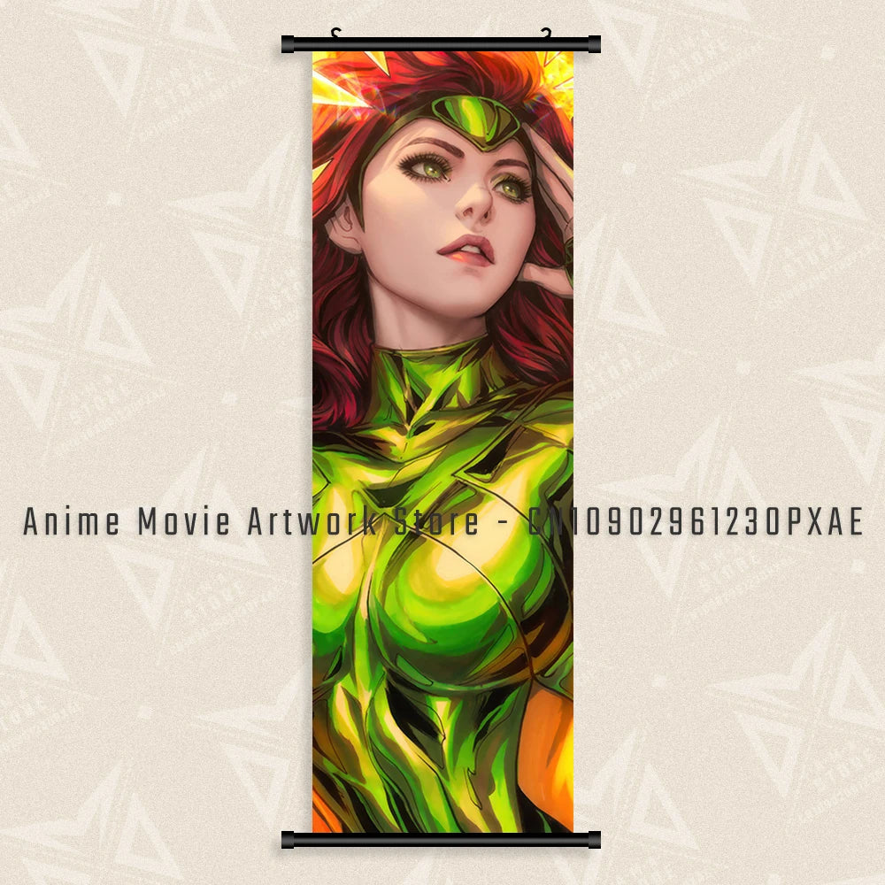 Marvel X-Men Phoenix Character Home Decor Anime Superhero Wall Art Hanging Painting Canvas Print Scrolls Picture Movie Poster