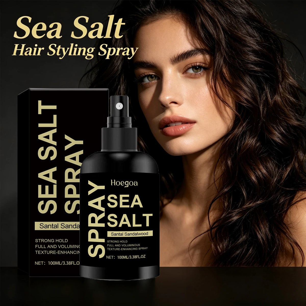 Sea Salt Spray Root Volumizing Hair Strong Hold Hair Styling Spray Long-Lasting Shine Hold Mist for Fine Flat Men Women Hair