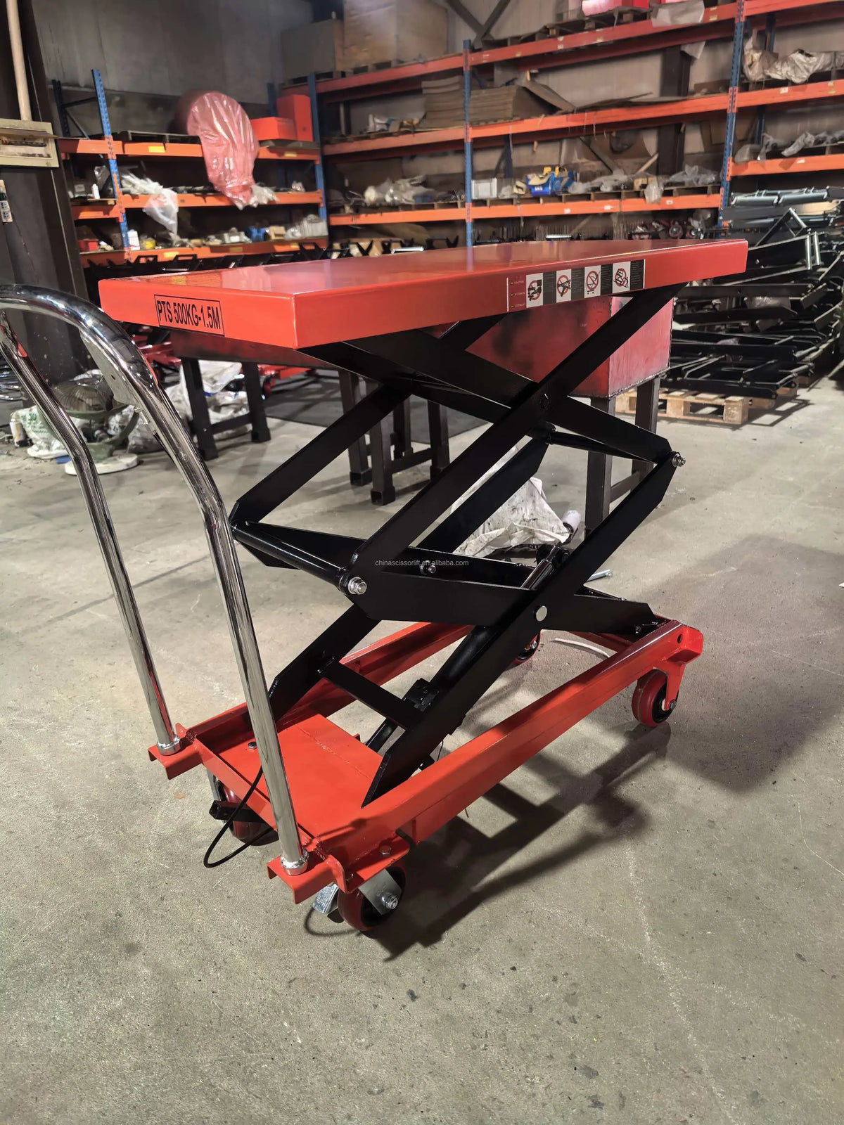 Vehicle Short Tractor Portable Manual Lifter Hydraulic Scaffolding Scissor Lift Table