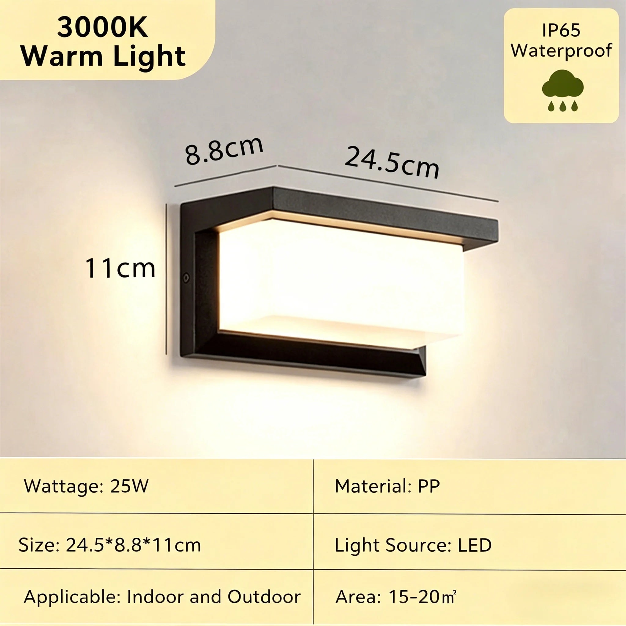 Outdoor LED Wall Lamp Waterproof Exterior Wall Light For Porch Garage Garden Courtyard Villa Indoor Wall Lamp Light 110V 220V