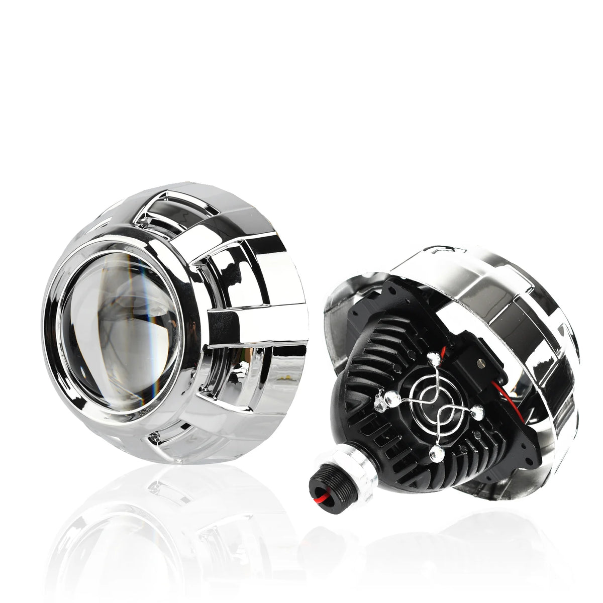 90W 2 PCS 3.0 Inch Blue Bi LED Projector Lens Universal Headlight Retrofit For H1 H4 H7 H11 Auto Light Headlamp Car Accessory