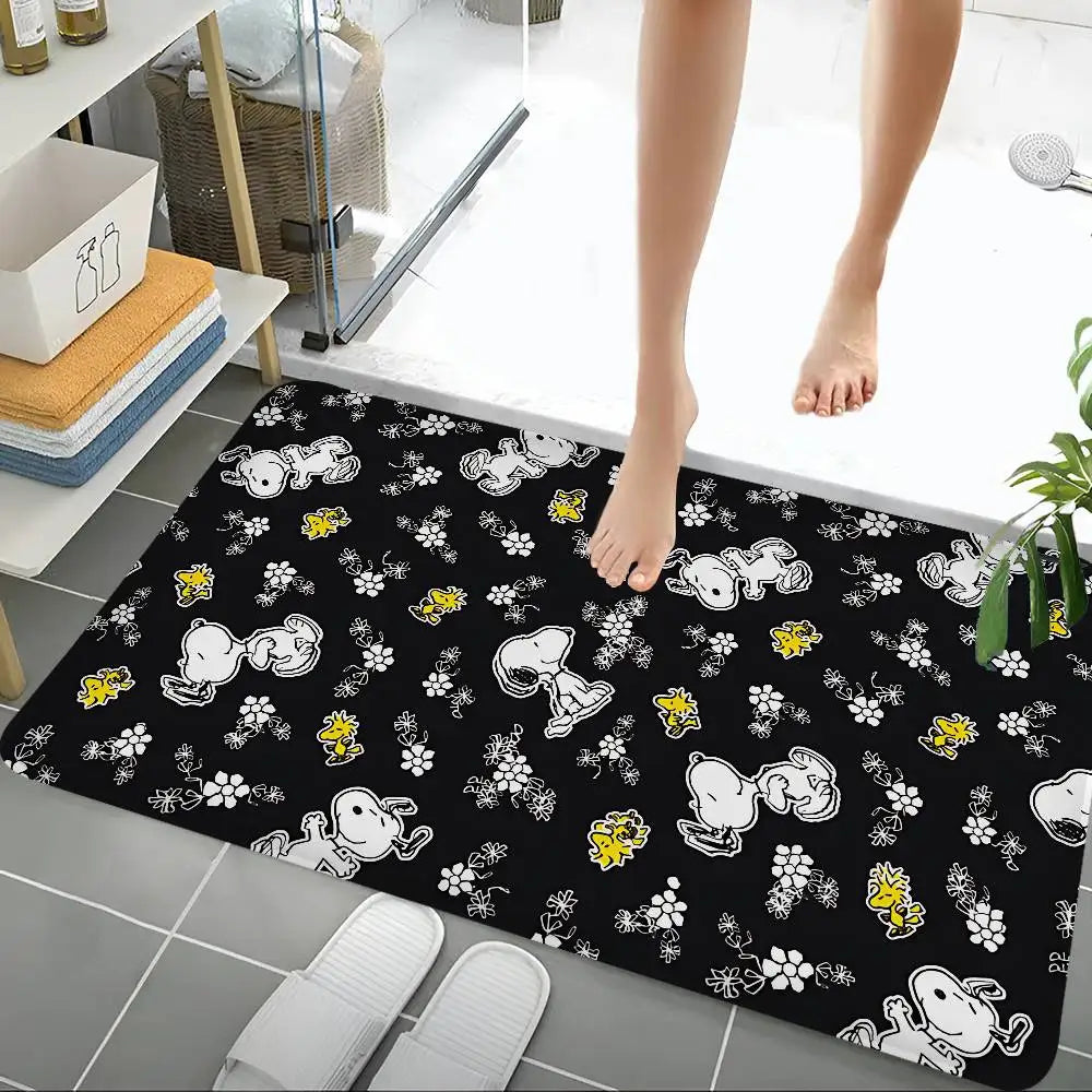 Cute Dog S-Snoopy Kitchen Mat Cheaper Anti-slip Modern Living Room Balcony Printed Modern Home Decor