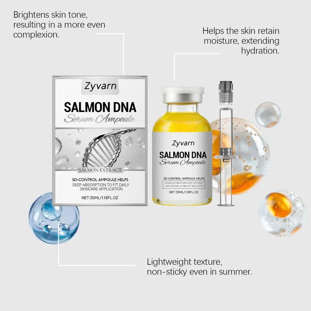 Bottled Skincare Serum Salmon Dna Ampoule Serum Collagen Deeply Moisturizing Essence Effectively Soothes 35/50ml