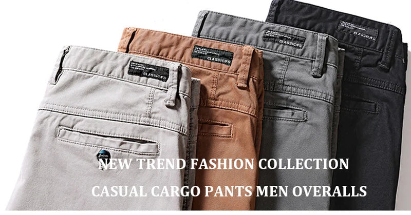 Streetwear Fashion Men Jeans Elastic Stretch Slim Fit Spliced Designer Casual Cargo Pants Hombre Hip Hop Joggers Men Overalls