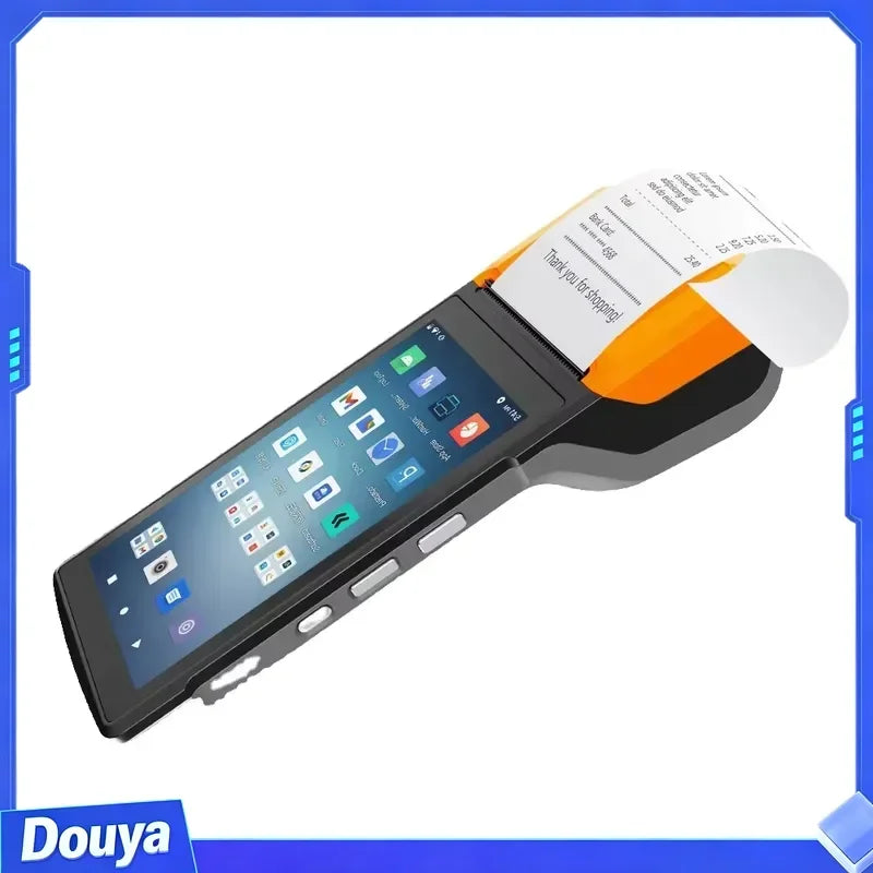 Mobile POS Terminal Android 13.0 Octa-core 2.3GHz 3GB RAM 32GB SSD Wi-Fi Bluetooth USB Thermal Printer Handheld Mobile POS