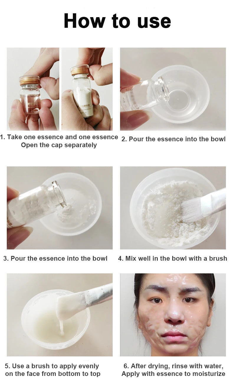 Korea Miracle Face Mask Peptide Essence Face Lifting Firming Hyaluronic Acid Fine Lines Moisturising SPA Skin Care Beauty