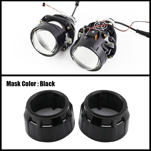 Ronan 2.5INCH 42W 6000K HD Bi-LED Projector Lens Dual LED Chips for H1 H4 H7 9005/9006 Socket Car Lossless Upgrade Retrofit