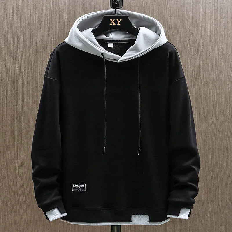 American High Street Style Men's Hoodie Thin Casual Spring Autumn Oversize Couple's Jacket Polyester Fabric Youth Fashion