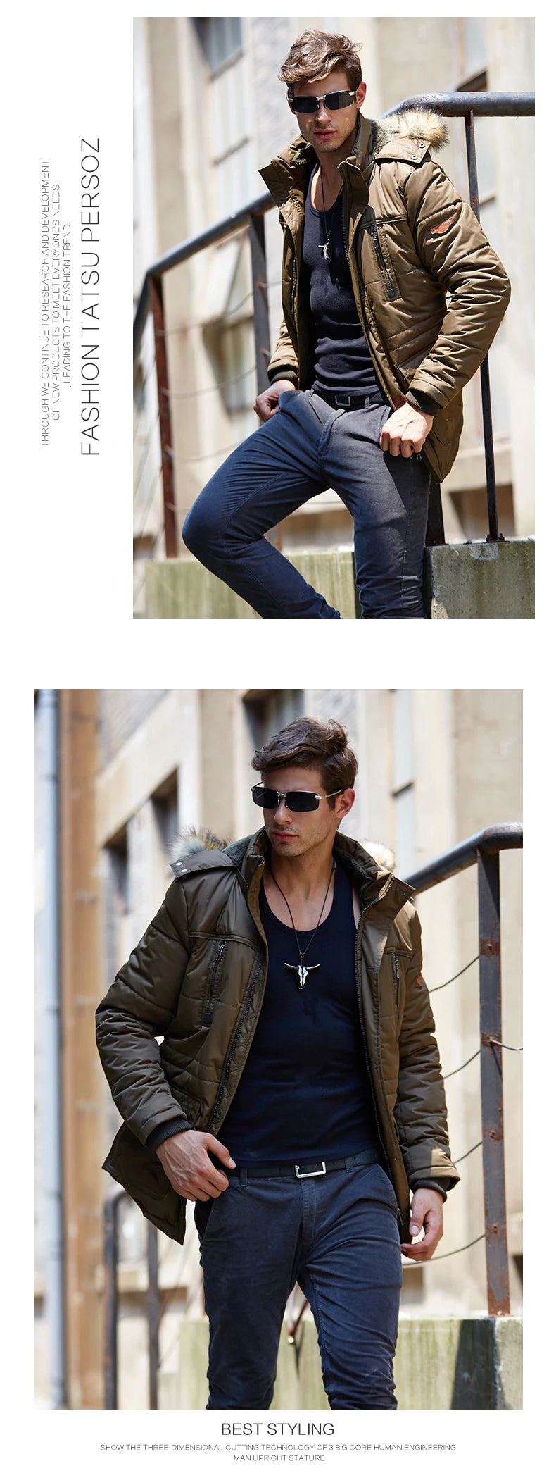 Solid Parkas Male Coat Large Size Clothing Parka Outdoor Men's Winter Jacket Plus Velvet Thick Warm Multi Pocket Jackets