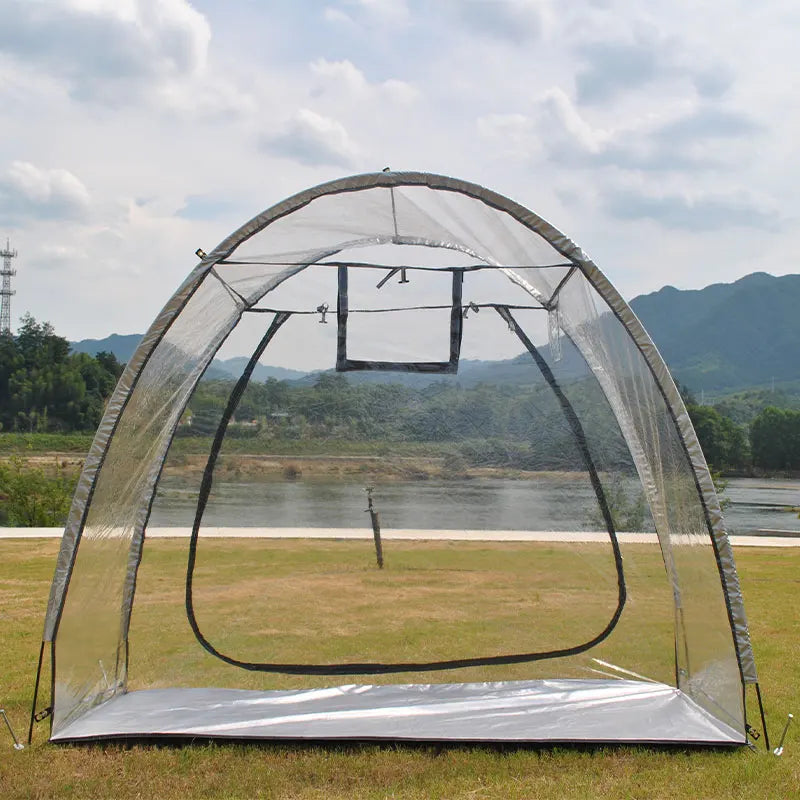 Weather Resistant Outdoor Clear Tent for Bike Trip Camping Picnic Winter Sports Transparent Fishing Shelter Garden 4 Season