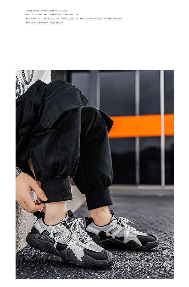 Men's 2026 Summer New Breathable Hiking Sneakers Anti-Slip Wear-Resistant Outdoor Casual Daily Streetwear Footwear in 3 Colors