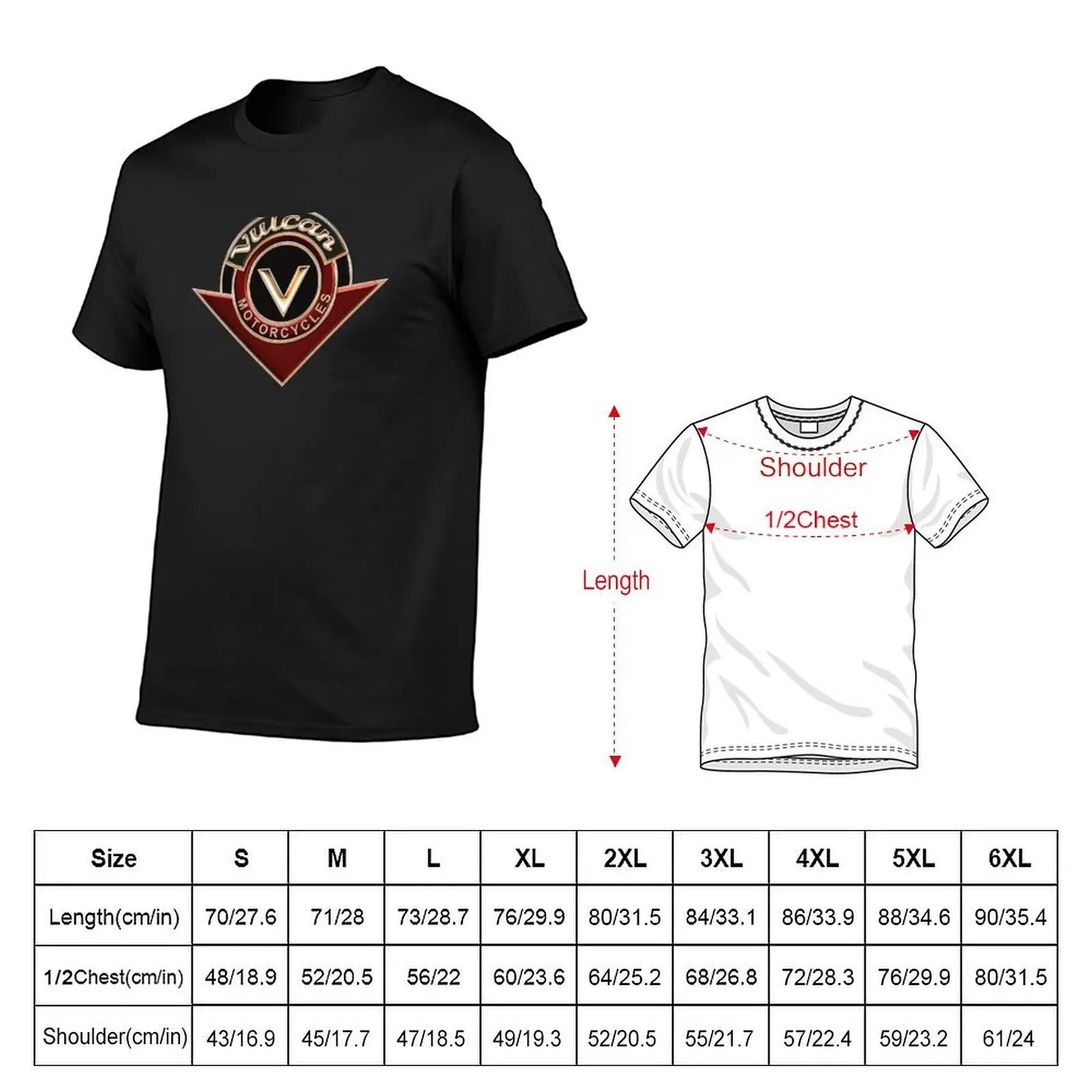 Vulcan VN Motorcycles Logo 2 Copper 3D T-Shirt customs quick-drying animal prinfor boys Blouse funny t shirts for men