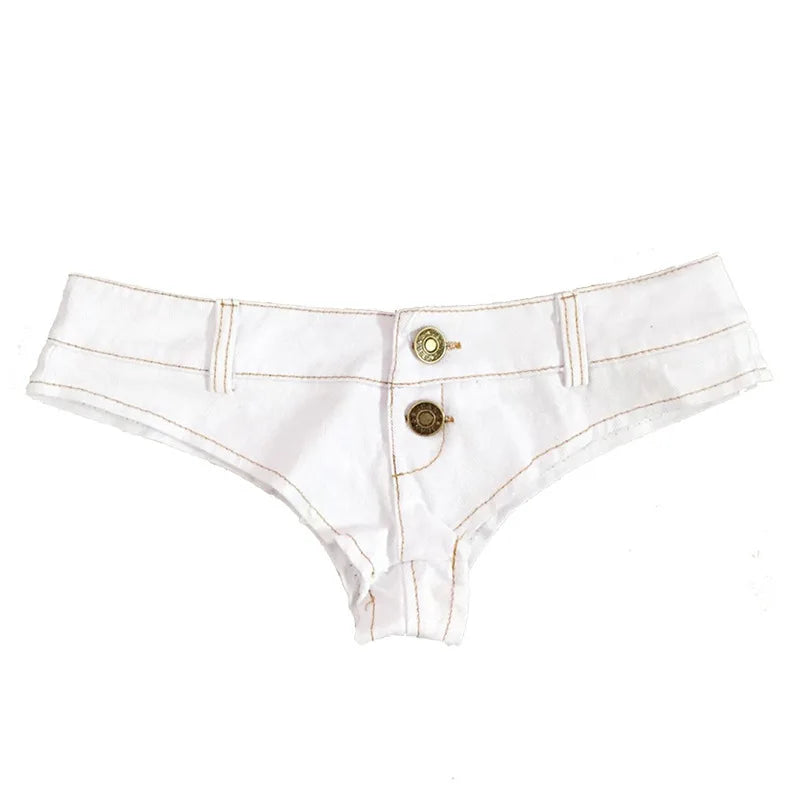 Sexy Low Waist Mini Denim Shorts Women Summer Beach Short Pants Jeans Woman Fashion Womens Club Party Jean Micro Shorts LTMW