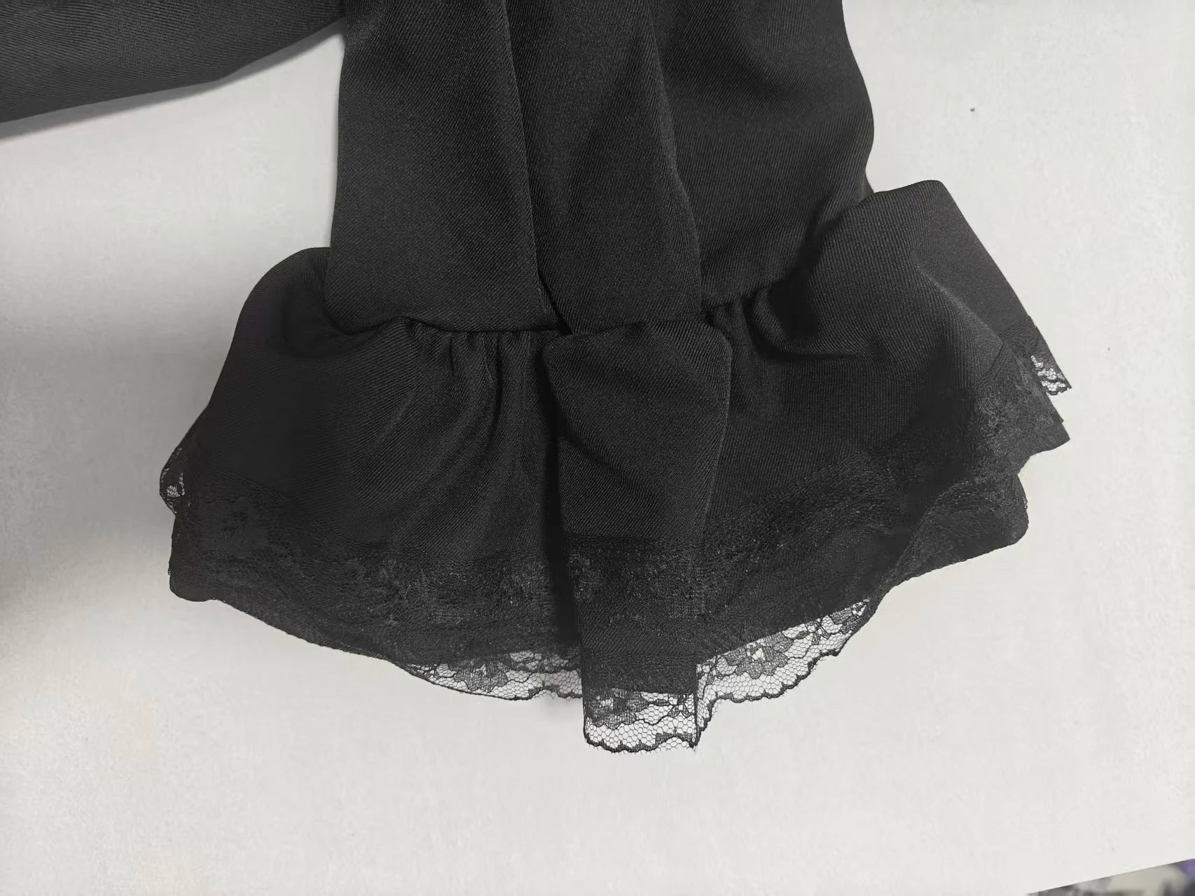 Gothic Lolita Two Piece Set with Bow, Y2K Aesthetic Flare Sleeve Mini Dress, Japanese Punk Style Party Co-ord Outfit