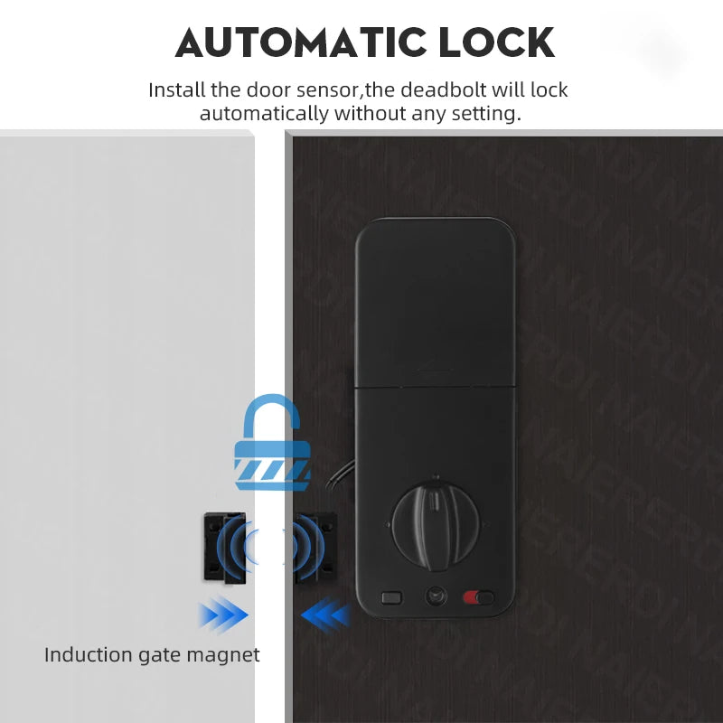 NAIERDI Smart Door Lock Tuya Fingerprint Keyless Entry Door Lock Anti-theft Security Digital Electronic Locks Door Hardware