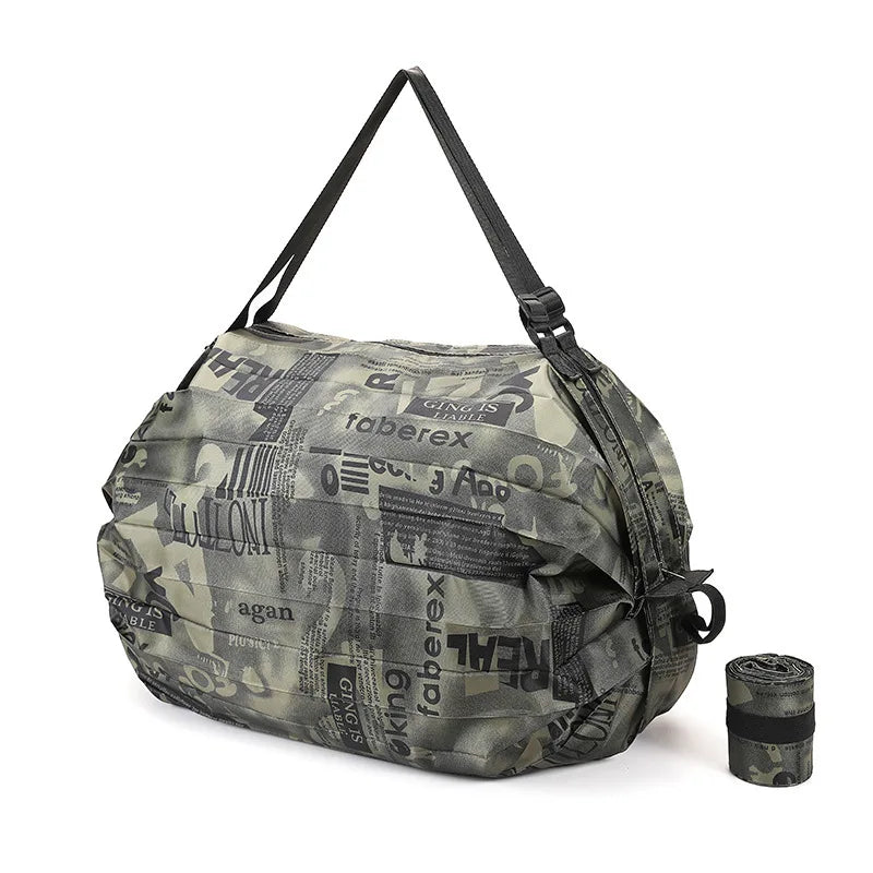 Portable Shopping Bag Large Capacity Foldable Storage Shoulder Bag Travel Handbags With Handle Outdoor EDC Camp Beach Bag