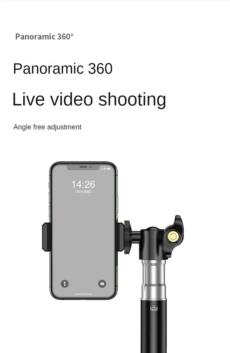 160cm Live Broadcast Photo Tripod Landing Type Camera Anchor Video Selfie Light Frame Metal Mobile Phone Holder