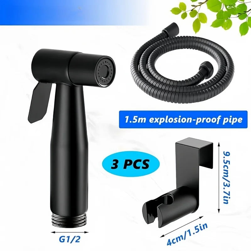 Handheld bidet spray kit with 3-way valve(G1/2 "-3/8")·used for toilet cleaning and personal hygiene
