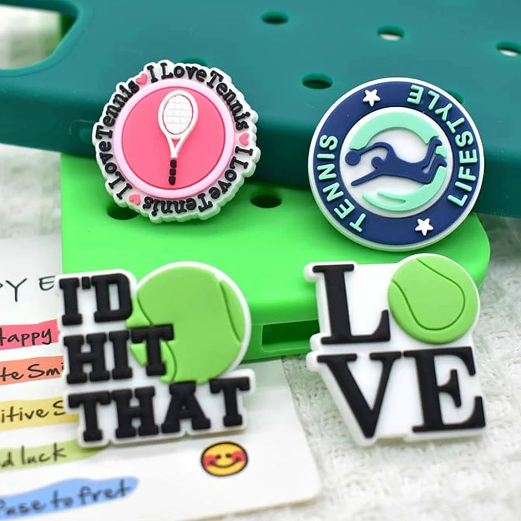 12/32Pcs Sports Shoe Charms for Croc,Tennis Shoe Charms Accessories for Boy Men Party Favor