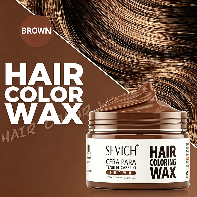 Valentine's Day DIY Hair Dyed Mud Halloween One-Time Hair Coloring Wax Hair Colour Cream for Eyebrow Beards Coloring Styling