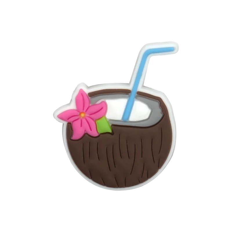 1/30PCS Shoe Charms New Hawaiian Style Flower Surf Board Shoe Accessories Pins for Clog Kawaii Women Men Cute Shoe Decoration