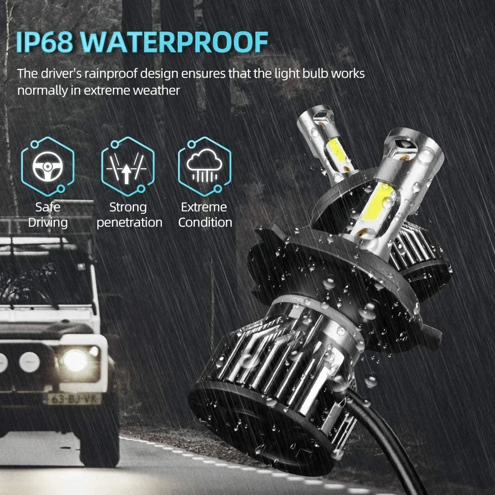 300W Canbus LED Headlights 30000LM H1 H4 H7 H11 9005 HB3 9006 HB4 9012 Turbo Auto Headlamp Bulbs 6000K Car Lamps 12V Fog Lights