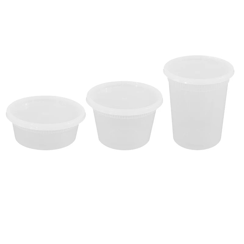 10Pcs Food Storage Box With Lid Clear Food Grade BPA-Free Freezer Microwave Safe Meal Prep Deli Takeaway Food Packing Container
