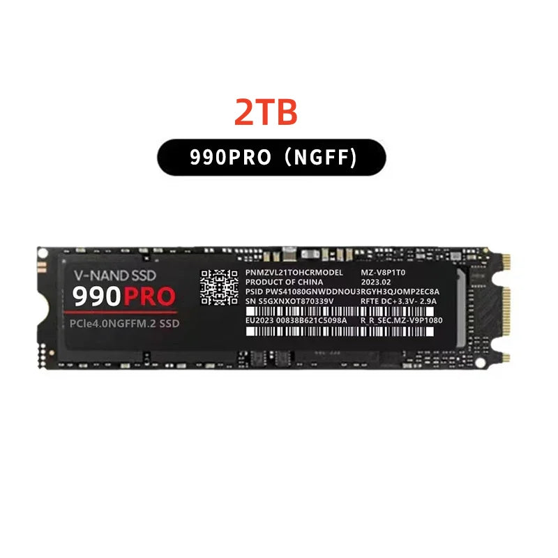 2026 new genuine 980Pro/990Pro M2 Ultra high capacity SSD portable high-speed solid state drive suitable for laptops /desktops