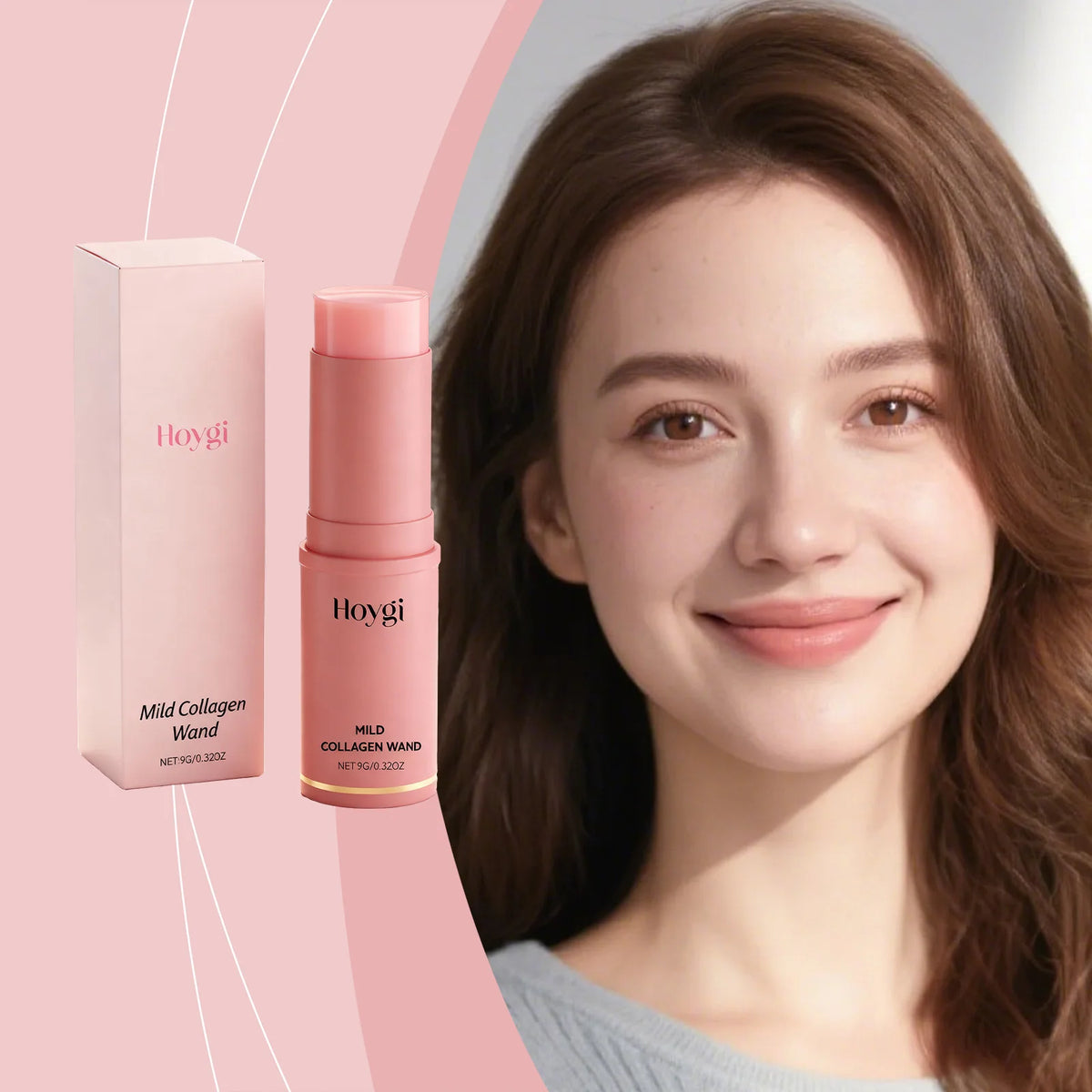 Collagen Pink Hydrating Stick  Deep Hydrating Facial Skin Multi-functional Pink Balm Stick Skin Care Korean Makeup Base Products