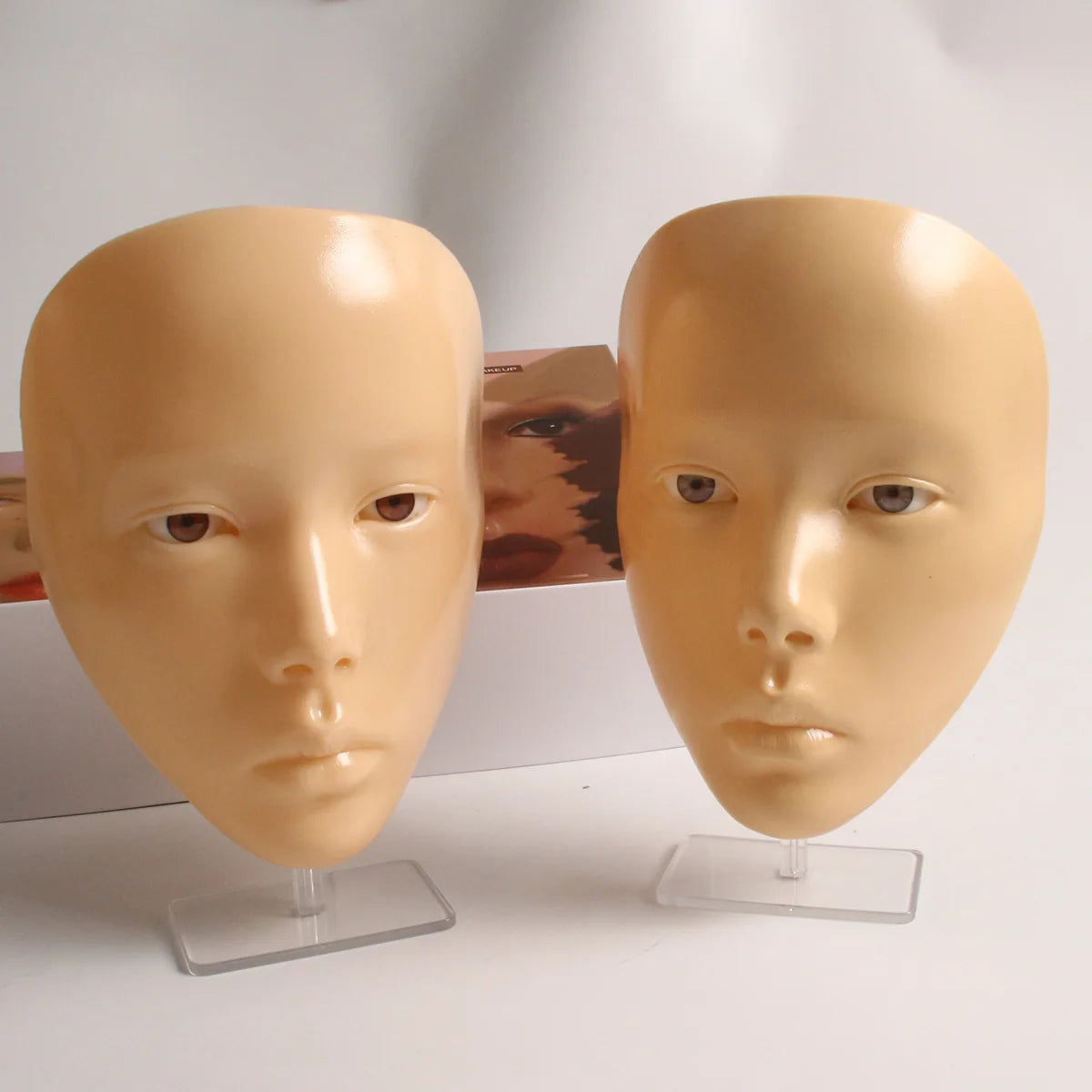 Makeup Full Face Practice Model 5D Silicone Bionic Skin Mannequin Eye eyebrow Eyelash Eyeshadow for beginner Makeup
