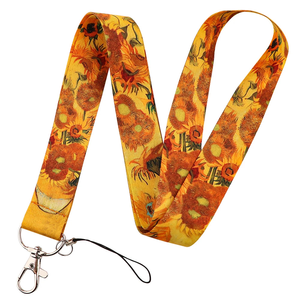 100 Designs Cute Art Lanyard for Keys Chain Badge Holder ID Credit Card Pass Hang Rope Lariat Mobile Phone Charm Accessories