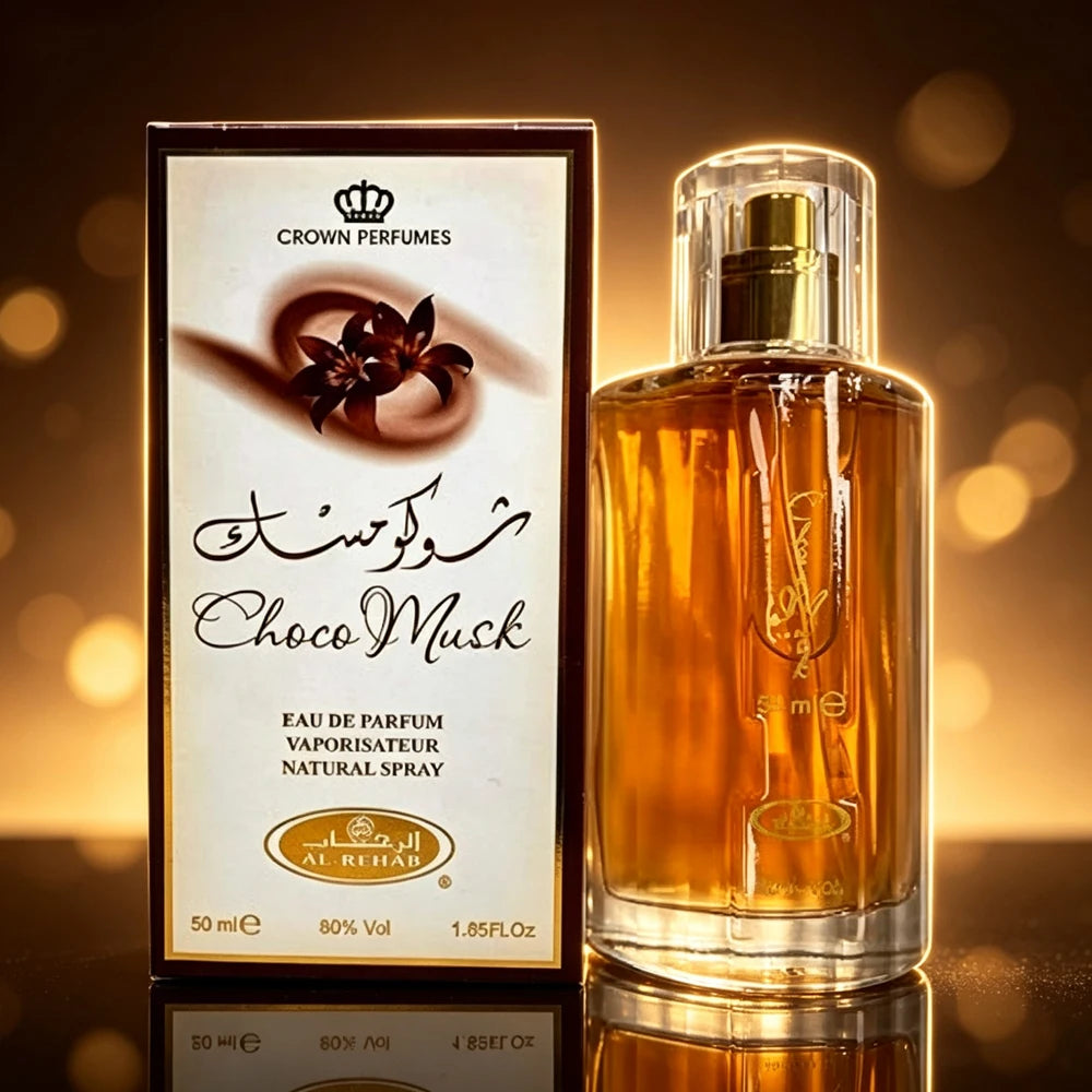 Perfume Choco Musk Unisex Luxury Parfum Arabian Dubai Cologne Rose & Vanilla Notes Saudi Fragrance for Men And Women