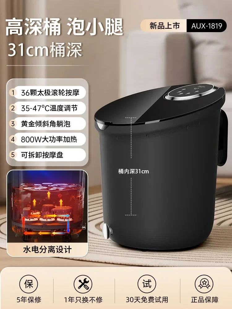 Fully Automatic Constant Temp Massage Foot Bath Tub Household Relax Foot Soak Basin