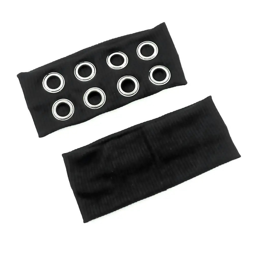 Y2K Girl Hollowed Out Wide Elastic Headband With Eyelets Punk Headwrap Rock Grunge Stretchy Headbands for Women Hair Accessories