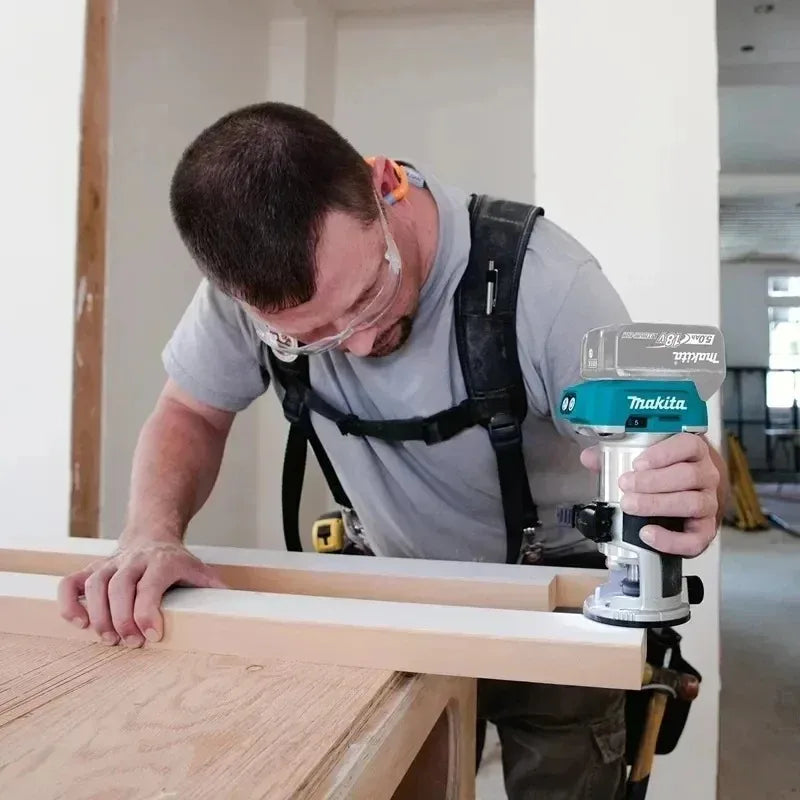 Makita DRT50 18V LXT Cordless Trimmer, Brushless Motor, Professional Rechargeable Slotting and Milling Tool,Edge trimmer