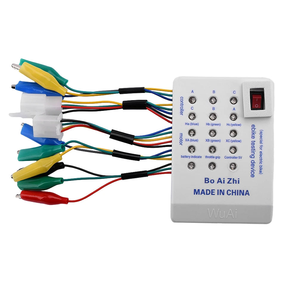 E-Bike Tester 24V 36V 48V 60V 72V E-Bike Brushless Motor Tester Scooter Brushless Car Motor Controller Tester for Motor Coil