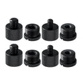 8pcs a Set Mic Stand Thread Adapter Set 1/4,3/8 Male to 5/8 Female Microphone Stand Fixing Screw Adapter Transfer